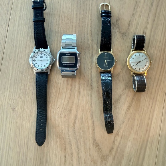Timex Other - Lot of 4 Vintage Men's Watches - Timex, Texas Instrument, Amitron